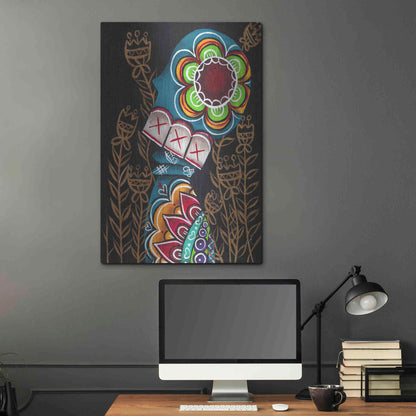 Luxe Metal Art 'Relieved' by Abril Andrade, Metal Wall Art,24x36