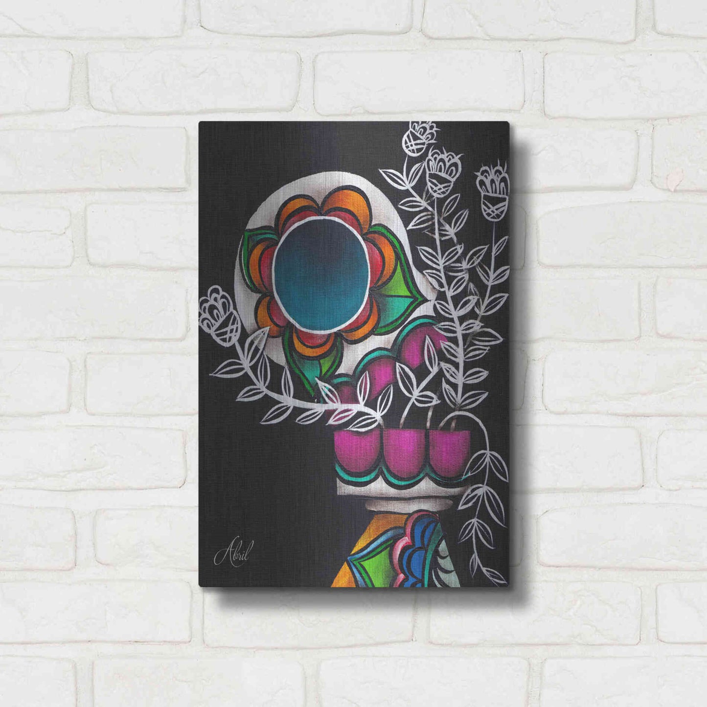 Luxe Metal Art 'Utopia' by Abril Andrade, Metal Wall Art,12x16