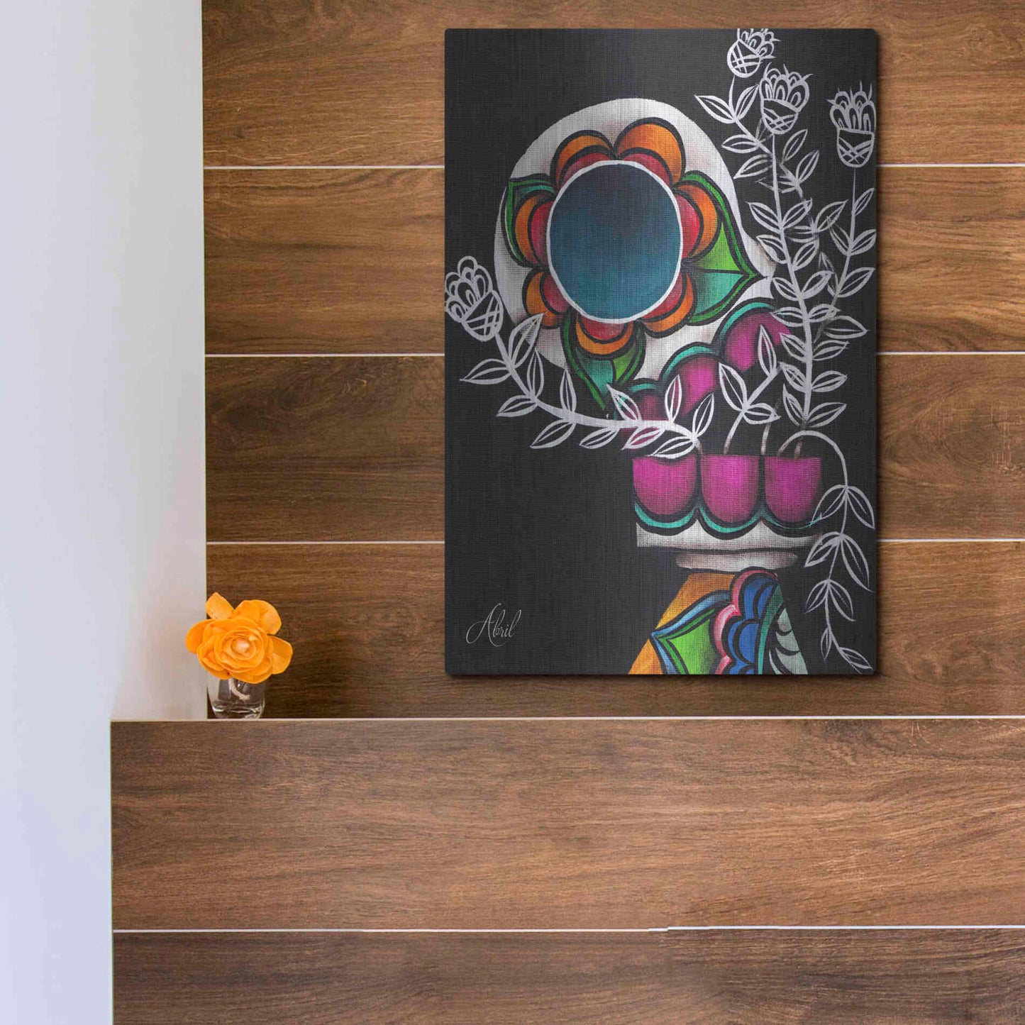 Luxe Metal Art 'Utopia' by Abril Andrade, Metal Wall Art,12x16