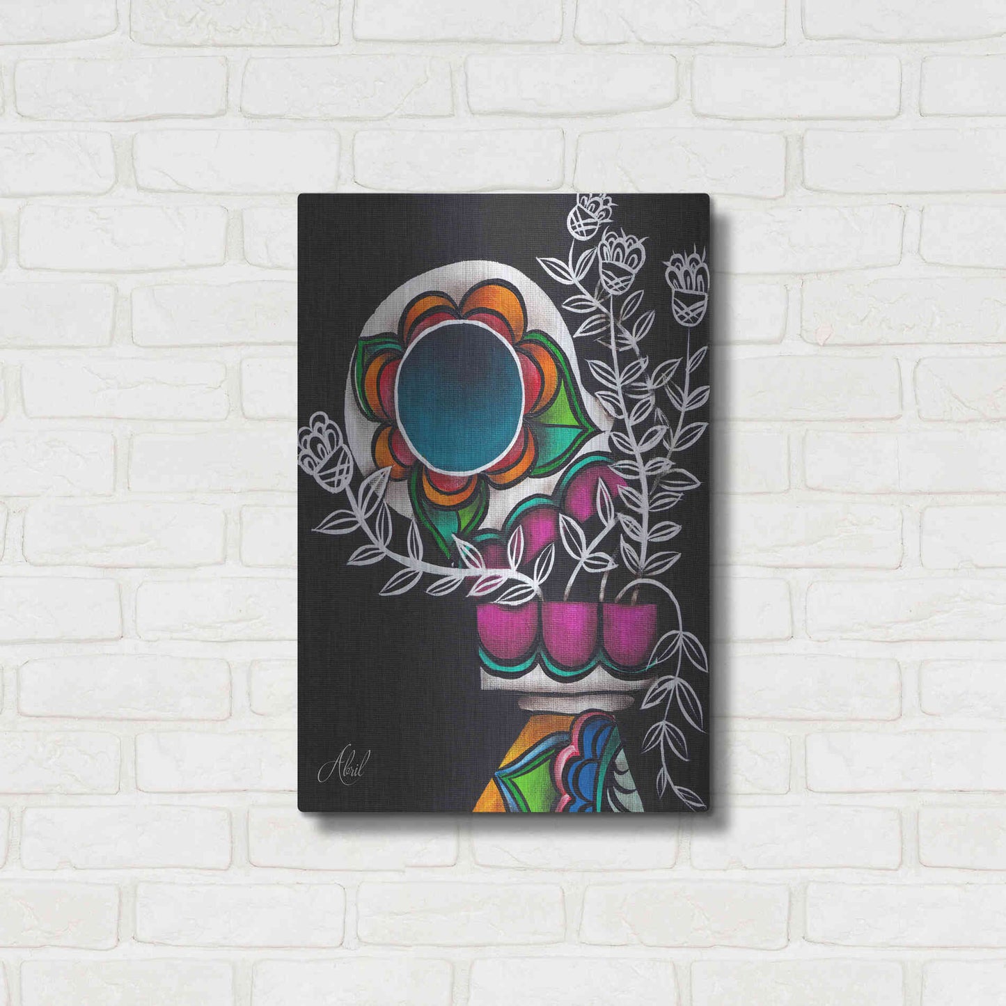 Luxe Metal Art 'Utopia' by Abril Andrade, Metal Wall Art,16x24