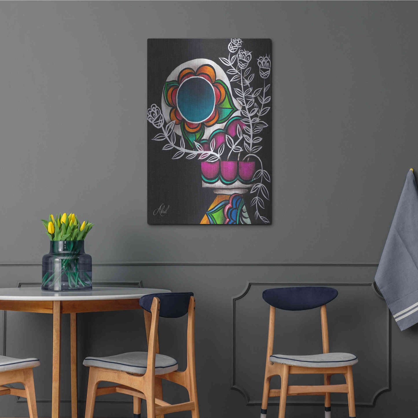 Luxe Metal Art 'Utopia' by Abril Andrade, Metal Wall Art,24x36