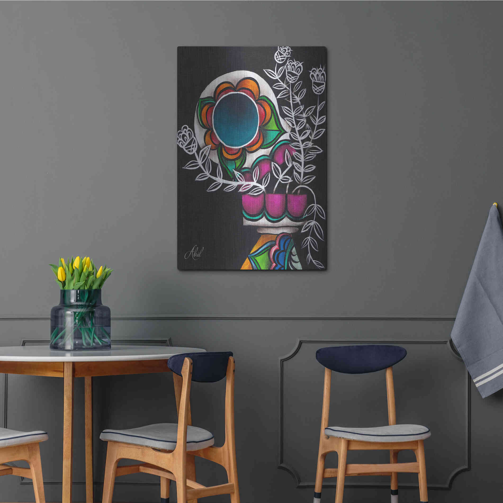 Luxe Metal Art 'Utopia' by Abril Andrade, Metal Wall Art,24x36