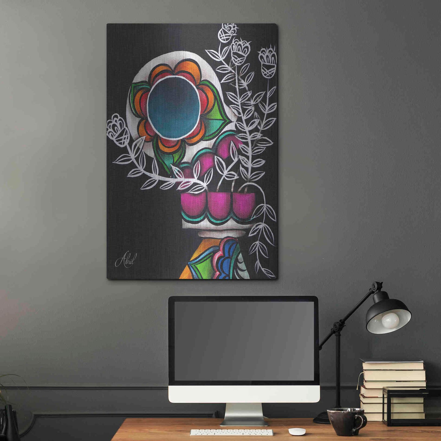 Luxe Metal Art 'Utopia' by Abril Andrade, Metal Wall Art,24x36