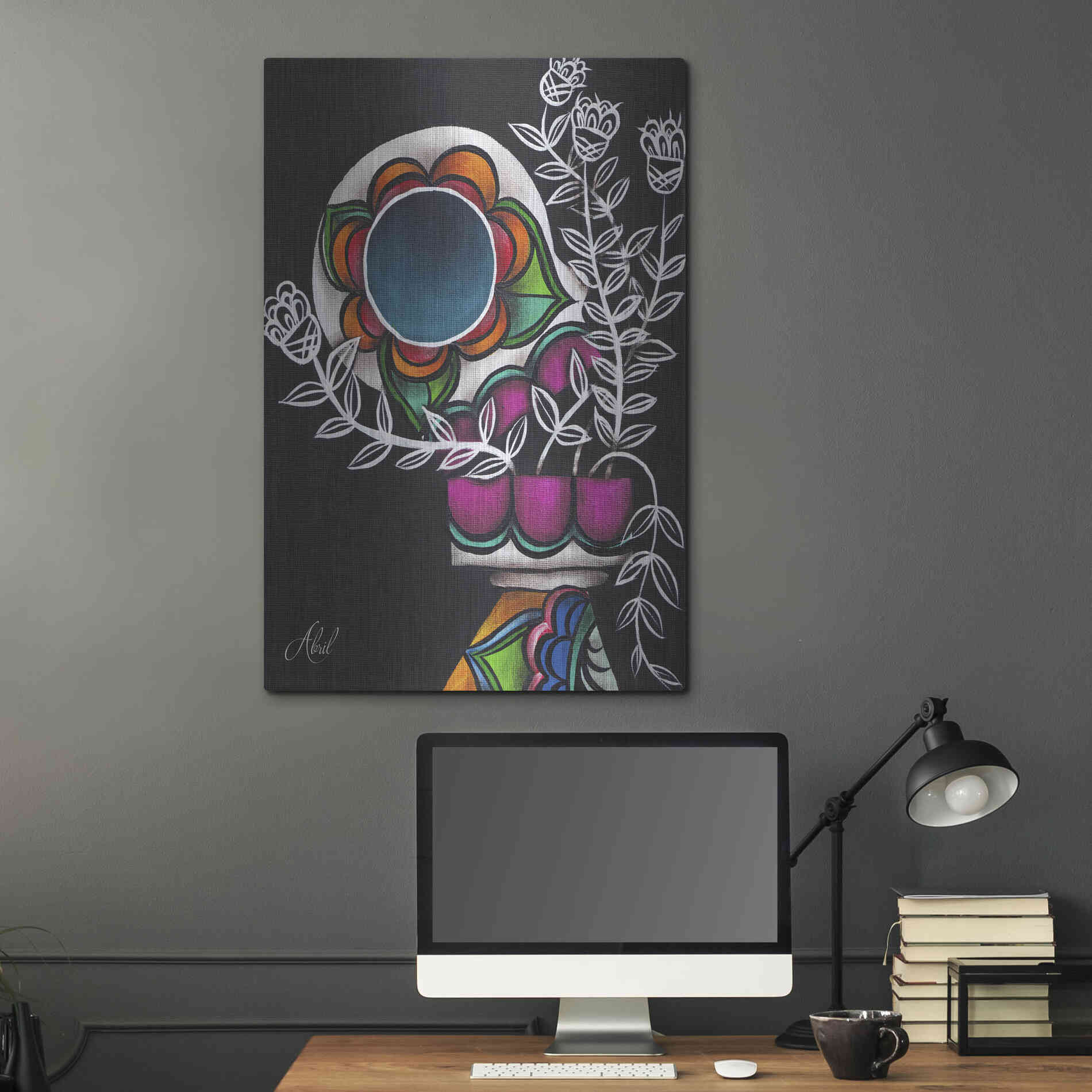 Luxe Metal Art 'Utopia' by Abril Andrade, Metal Wall Art,24x36