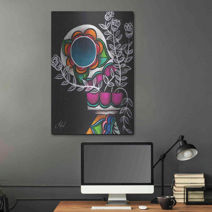 Luxe Metal Art 'Utopia' by Abril Andrade, Metal Wall Art,24x36