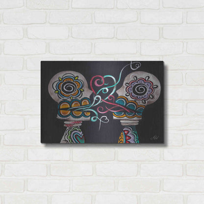 Luxe Metal Art 'You Are My Damnation' by Abril Andrade, Metal Wall Art,24x16