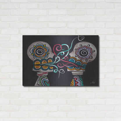 Luxe Metal Art 'You Are My Damnation' by Abril Andrade, Metal Wall Art,36x24