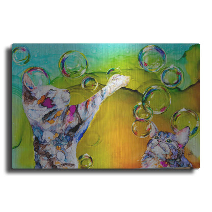 Luxe Metal Art 'Double Bubble' by Leslie Franklin, Metal Wall Art