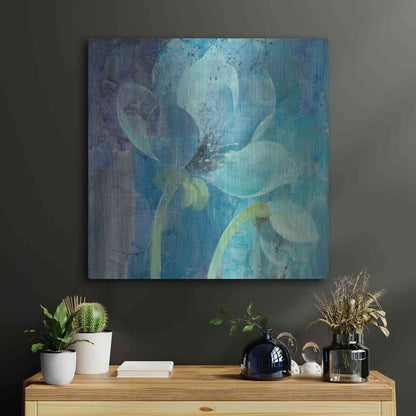 Luxe Metal Art 'Moonlight Garden' by Albena Hristova, Metal Wall Art,24x24