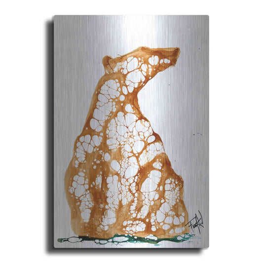 Luxe Metal Art 'Cellular Bear 2' by Leslie Franklin, Metal Wall Art