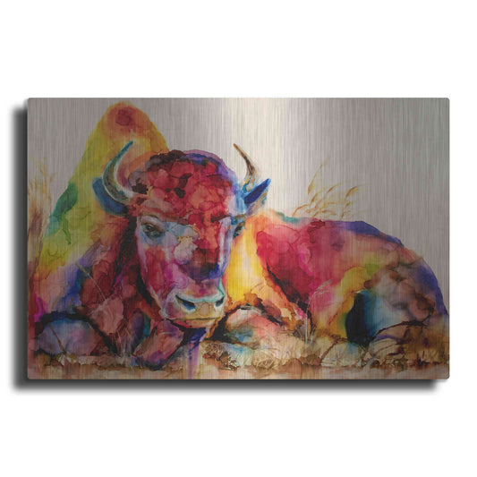 Luxe Metal Art 'Herd It Was Naptime' by Leslie Franklin, Metal Wall Art