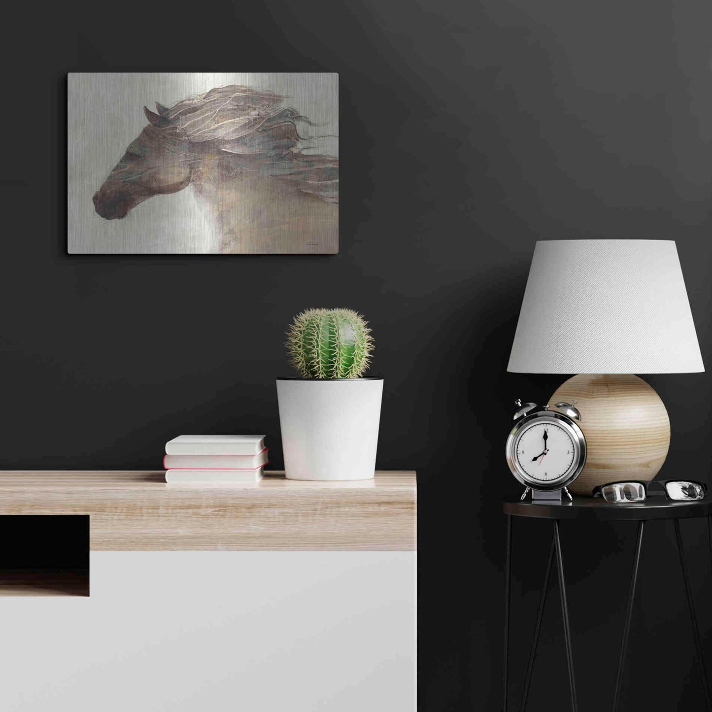 Luxe Metal Art 'Into the Wind Ivory Crop' by Albena Hristova, Metal Wall Art,24x16
