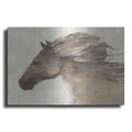 Luxe Metal Art 'Into the Wind Ivory Crop' by Albena Hristova, Metal Wall Art