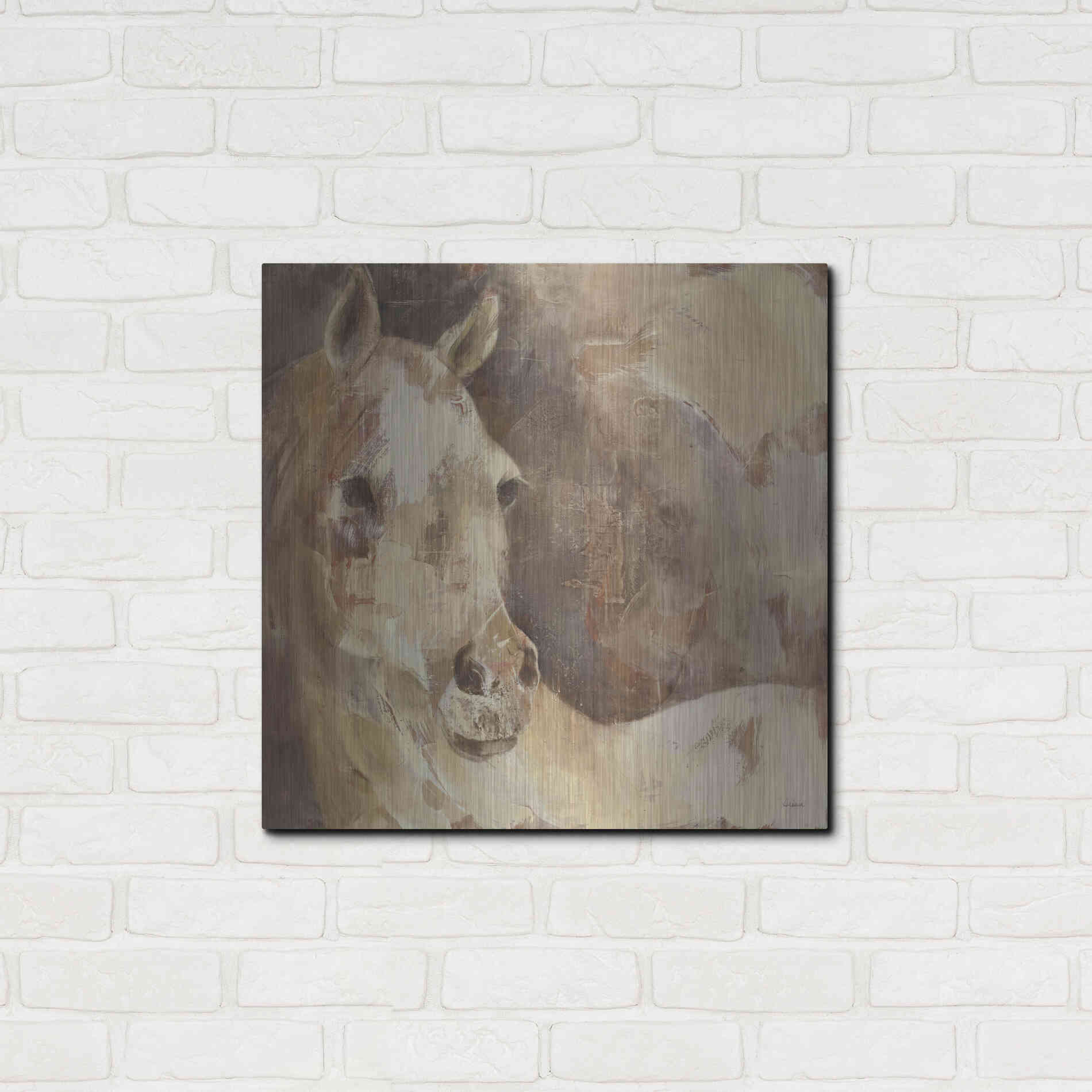 Luxe Metal Art 'Jasmine' by Albena Hristova, Metal Wall Art,24x24