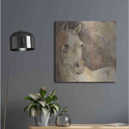 Luxe Metal Art 'Jasmine' by Albena Hristova, Metal Wall Art,24x24