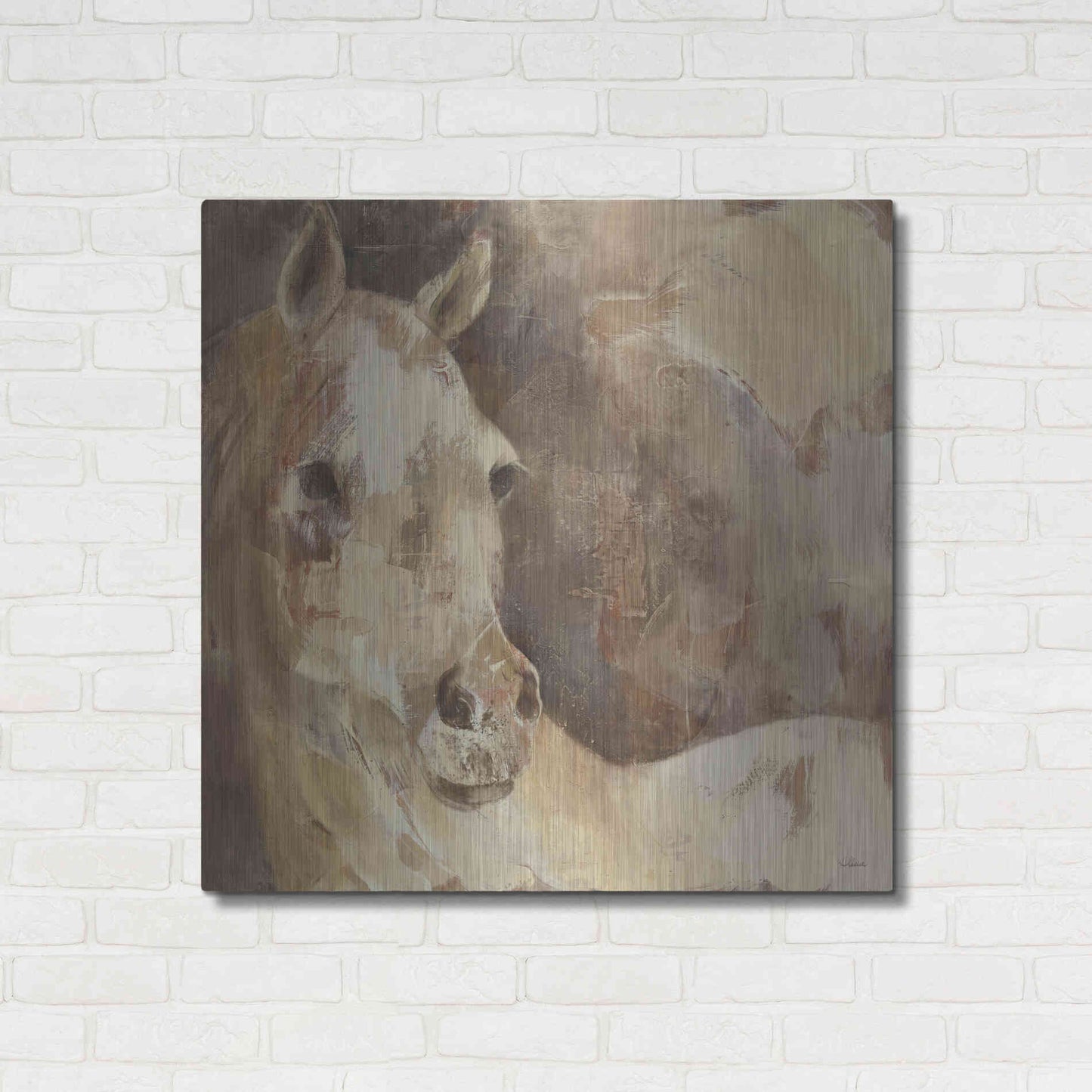 Luxe Metal Art 'Jasmine' by Albena Hristova, Metal Wall Art,36x36