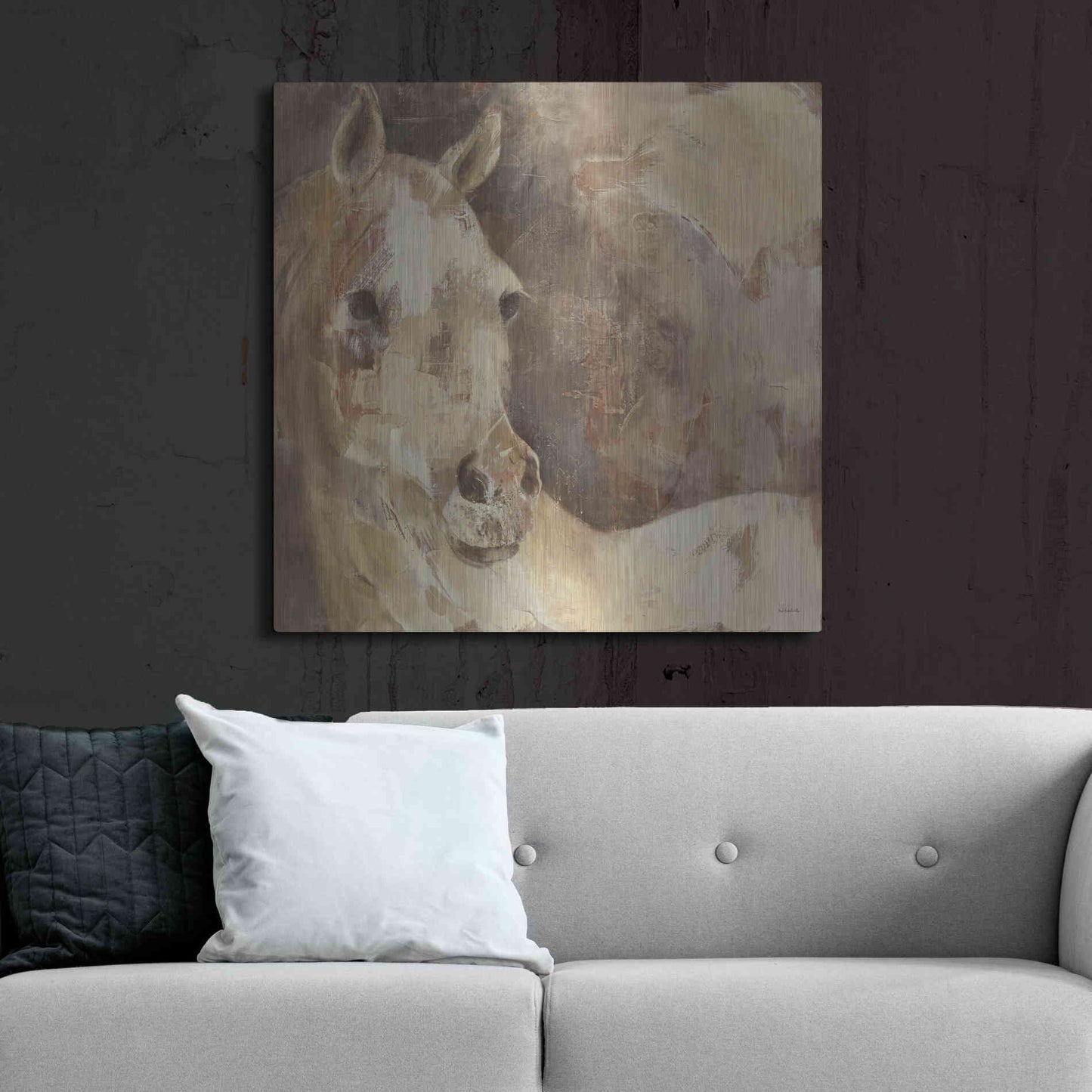 Luxe Metal Art 'Jasmine' by Albena Hristova, Metal Wall Art,36x36