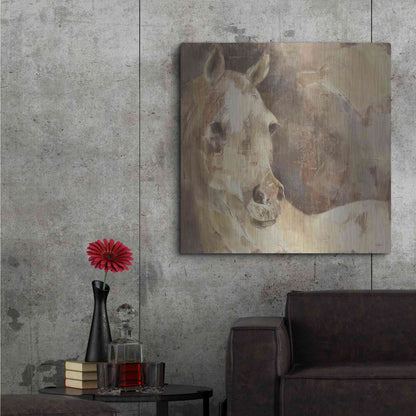 Luxe Metal Art 'Jasmine' by Albena Hristova, Metal Wall Art,36x36