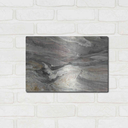Luxe Metal Art 'Greystone' by Albena Hristova, Metal Wall Art,16x12