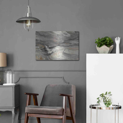 Luxe Metal Art 'Greystone' by Albena Hristova, Metal Wall Art,24x16
