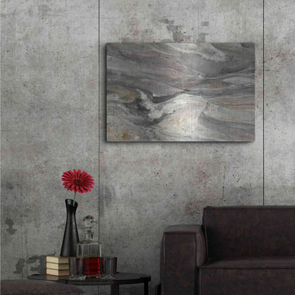 Luxe Metal Art 'Greystone' by Albena Hristova, Metal Wall Art,36x24
