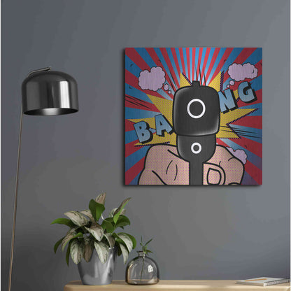 Luxe Metal Art '16' by Mark Ashkenazi, Metal Wall Art,24x24