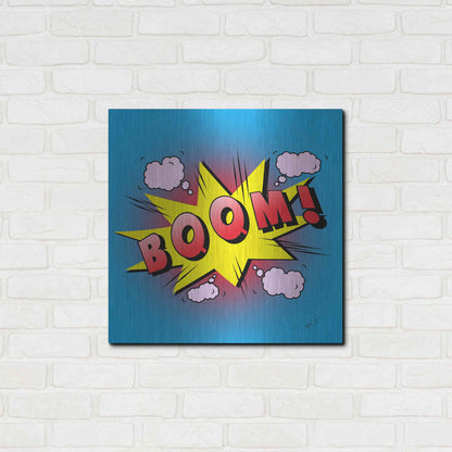 Luxe Metal Art 'Boom 2' by Mark Ashkenazi, Metal Wall Art,24x24