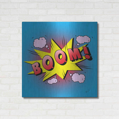 Luxe Metal Art 'Boom 2' by Mark Ashkenazi, Metal Wall Art,36x36