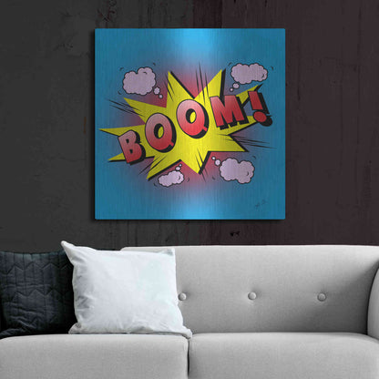 Luxe Metal Art 'Boom 2' by Mark Ashkenazi, Metal Wall Art,36x36