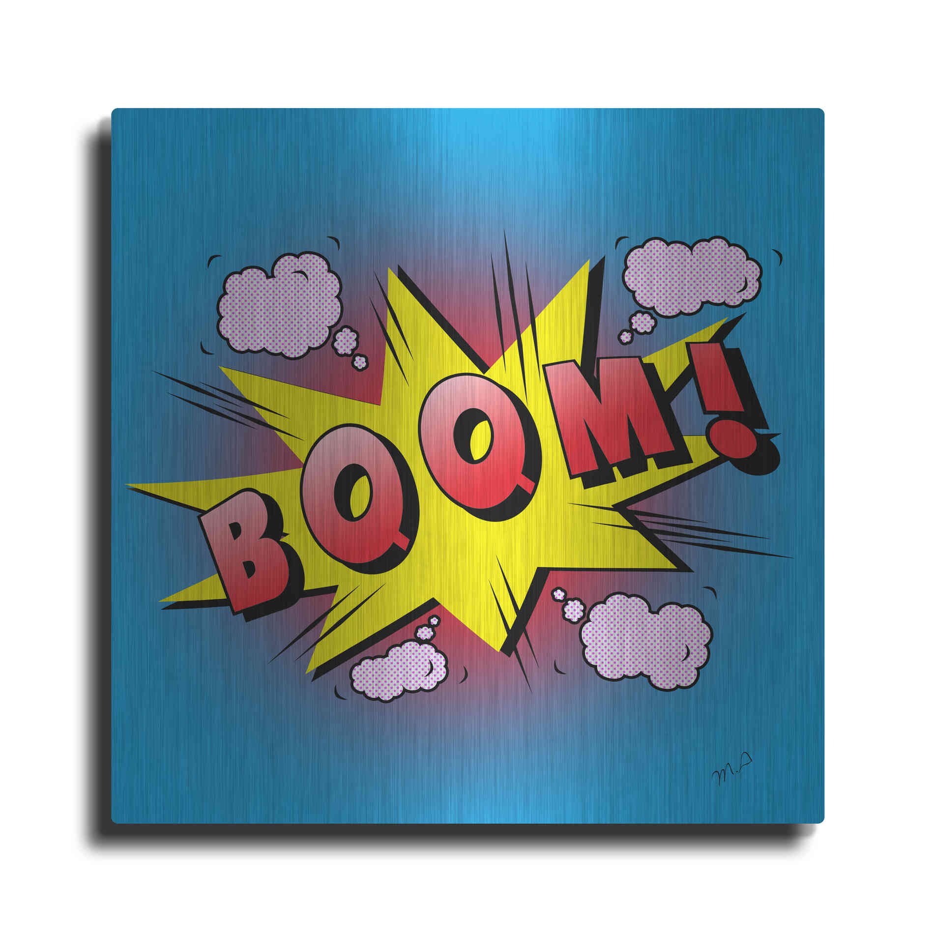 Luxe Metal Art 'Boom 2' by Mark Ashkenazi, Metal Wall Art