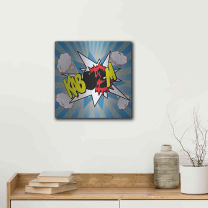 Luxe Metal Art 'Kaboom 2' by Mark Ashkenazi, Metal Wall Art,12x12
