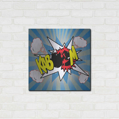 Luxe Metal Art 'Kaboom 2' by Mark Ashkenazi, Metal Wall Art,24x24