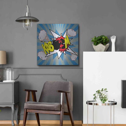 Luxe Metal Art 'Kaboom 2' by Mark Ashkenazi, Metal Wall Art,24x24