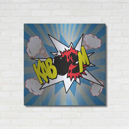 Luxe Metal Art 'Kaboom 2' by Mark Ashkenazi, Metal Wall Art,36x36