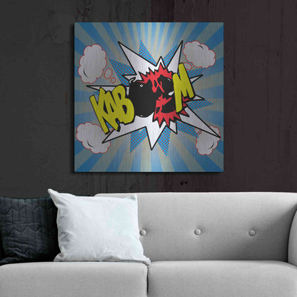 Luxe Metal Art 'Kaboom 2' by Mark Ashkenazi, Metal Wall Art,36x36