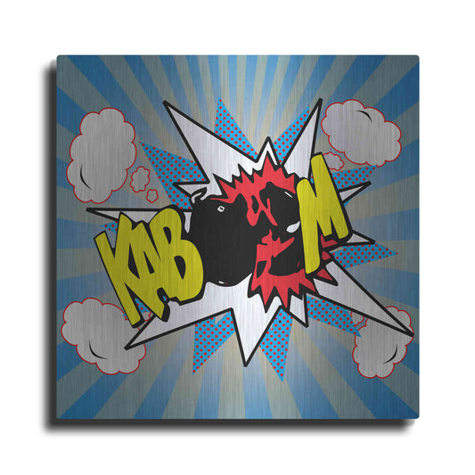 Luxe Metal Art 'Kaboom 2' by Mark Ashkenazi, Metal Wall Art