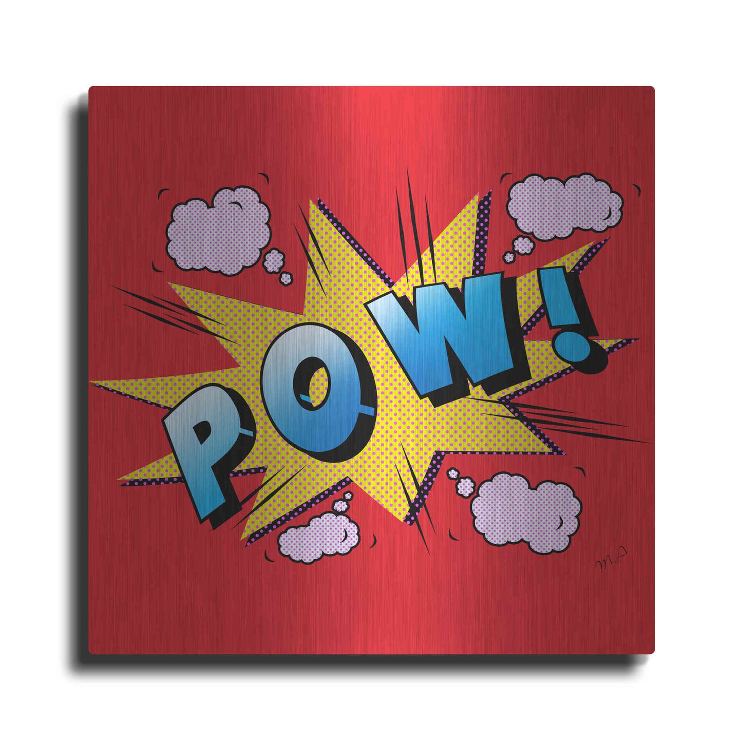 Luxe Metal Art 'Pow' by Mark Ashkenazi, Metal Wall Art