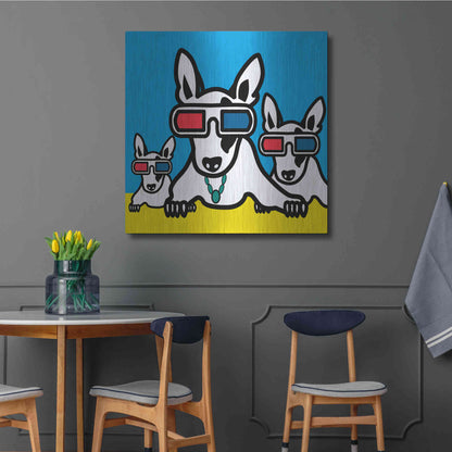 Luxe Metal Art 'Dogi' by Mark Ashkenazi, Metal Wall Art,36x36