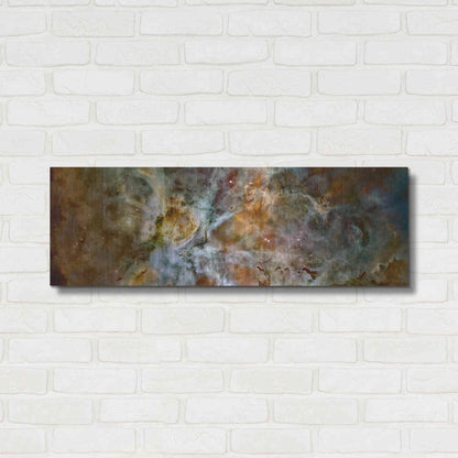 Luxe Metal Art 'Carina Nebula' Hubble Space Telescope, Metal Wall Art,36x12