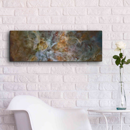 Luxe Metal Art 'Carina Nebula' Hubble Space Telescope, Metal Wall Art,36x12