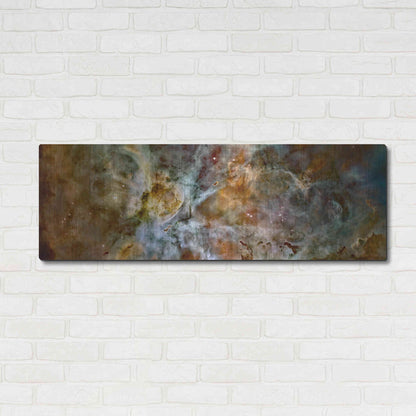 Luxe Metal Art 'Carina Nebula' Hubble Space Telescope, Metal Wall Art,48x16