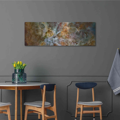 Luxe Metal Art 'Carina Nebula' Hubble Space Telescope, Metal Wall Art,48x16
