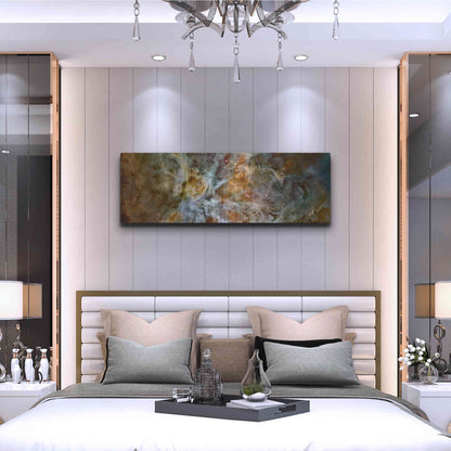 Luxe Metal Art 'Carina Nebula' Hubble Space Telescope, Metal Wall Art,48x16