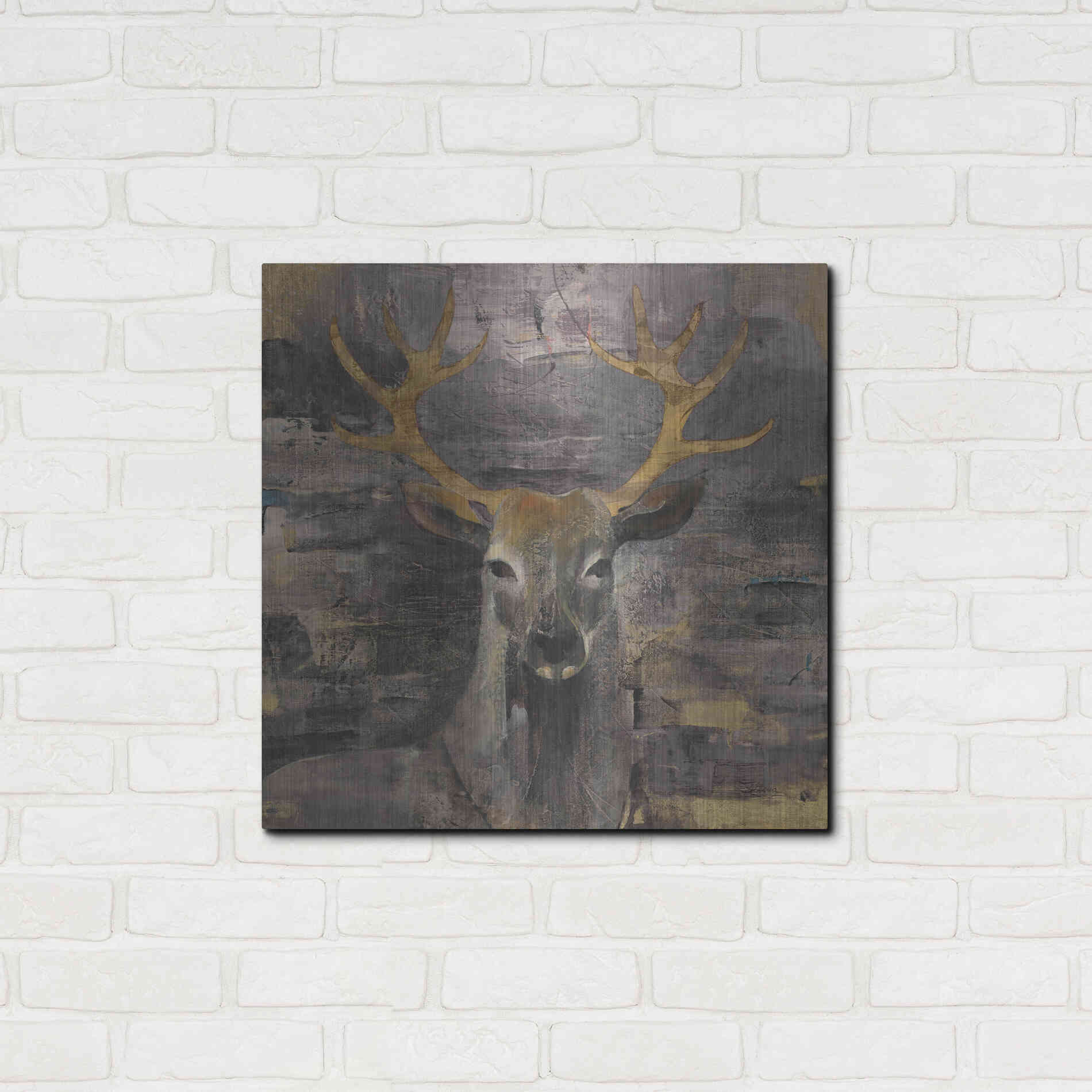 Luxe Metal Art 'The Leader Gold' by Albena Hristova, Metal Wall Art,24x24