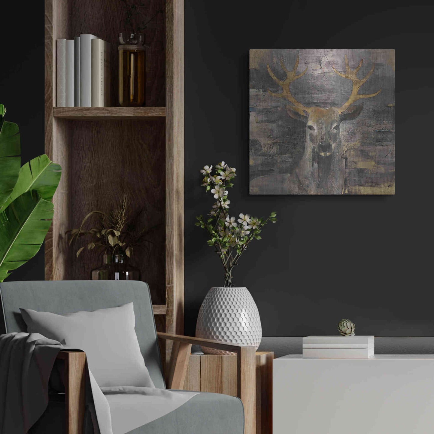 Luxe Metal Art 'The Leader Gold' by Albena Hristova, Metal Wall Art,24x24