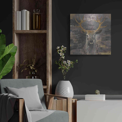 Luxe Metal Art 'The Leader Gold' by Albena Hristova, Metal Wall Art,24x24