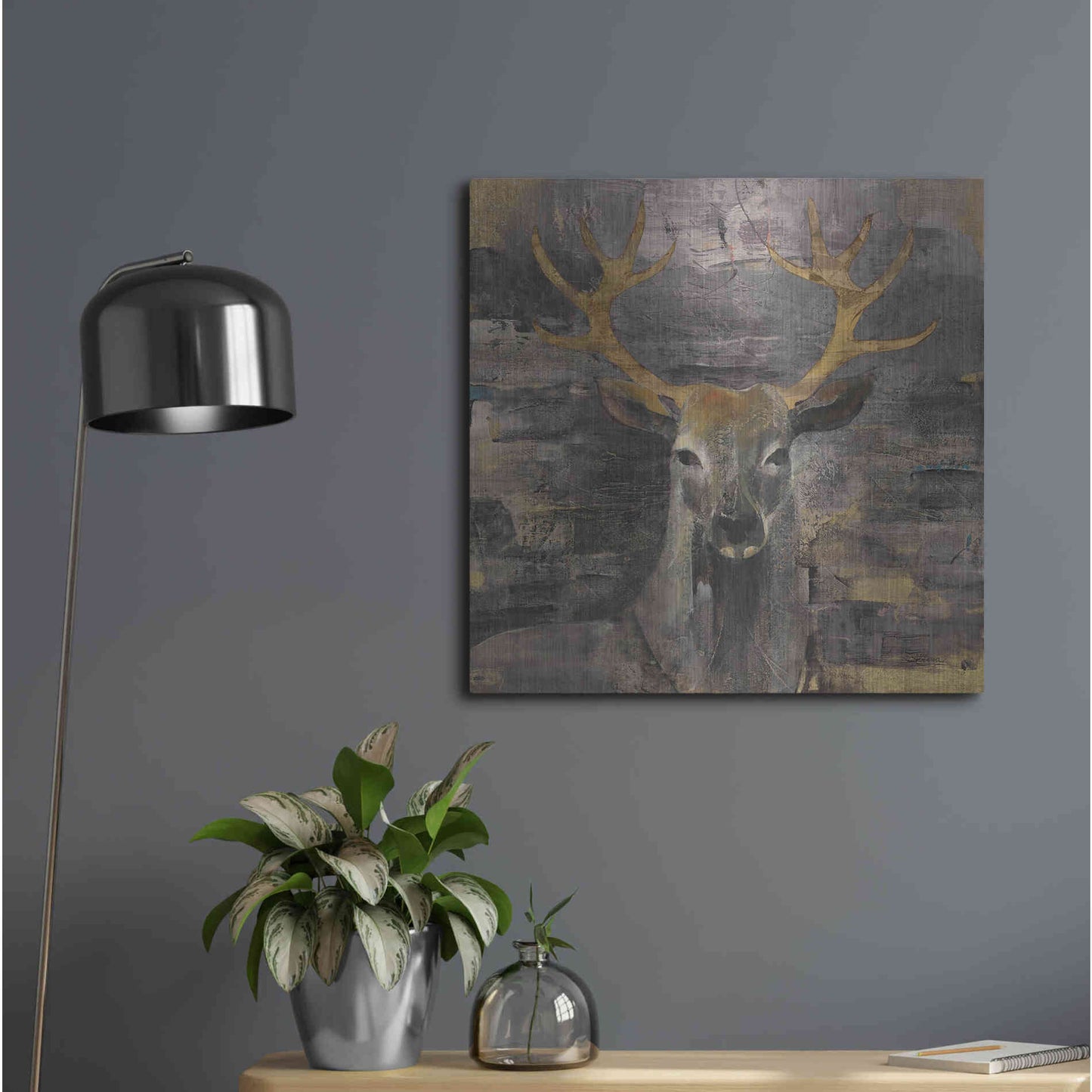 Luxe Metal Art 'The Leader Gold' by Albena Hristova, Metal Wall Art,24x24