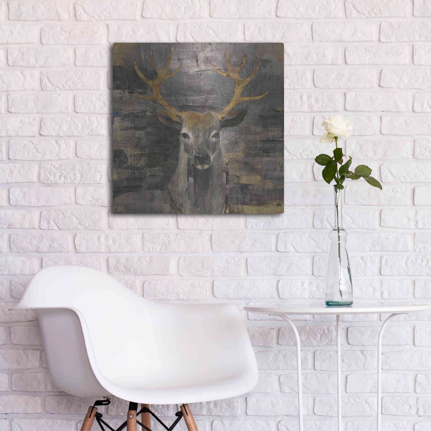 Luxe Metal Art 'The Leader Gold' by Albena Hristova, Metal Wall Art,24x24