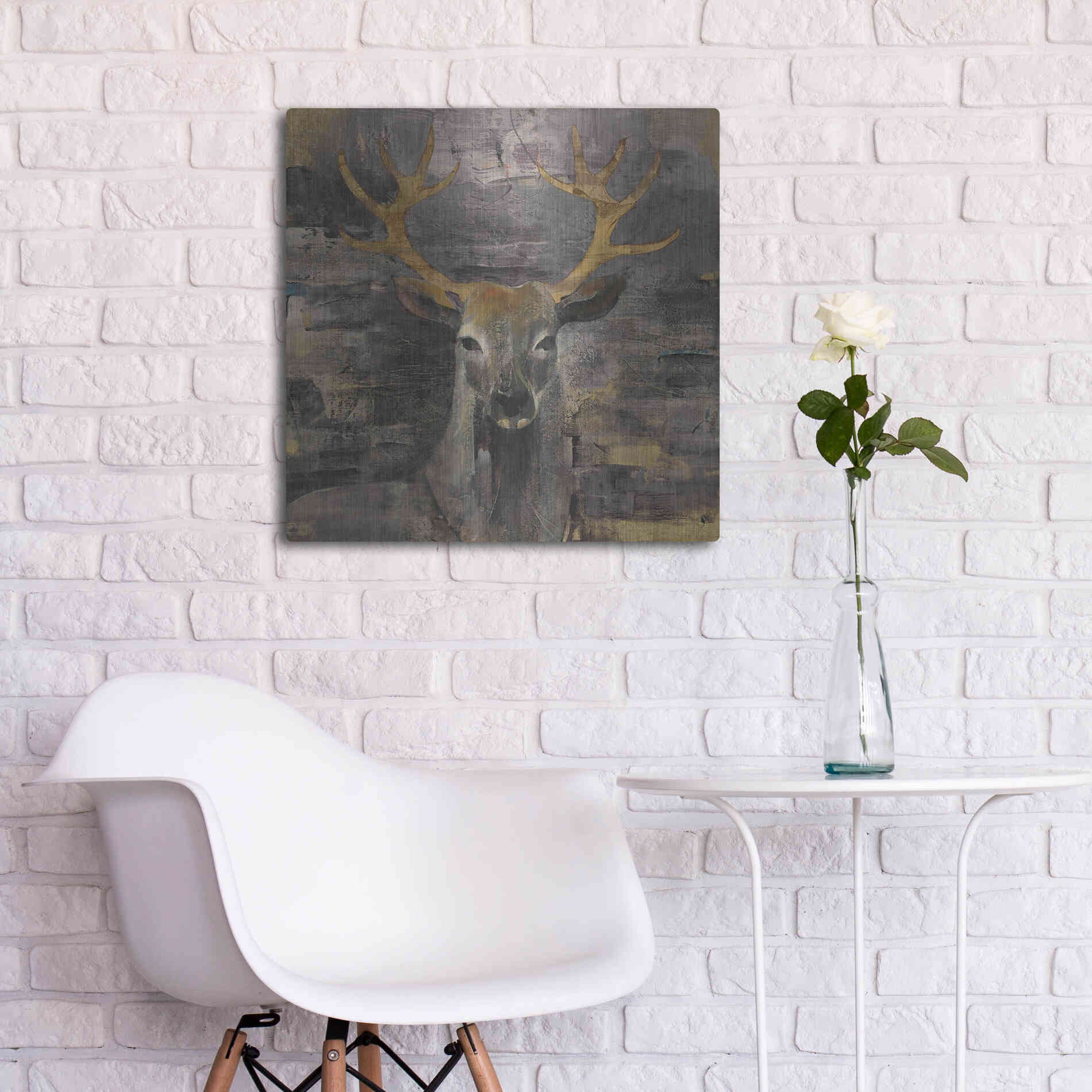 Luxe Metal Art 'The Leader Gold' by Albena Hristova, Metal Wall Art,24x24