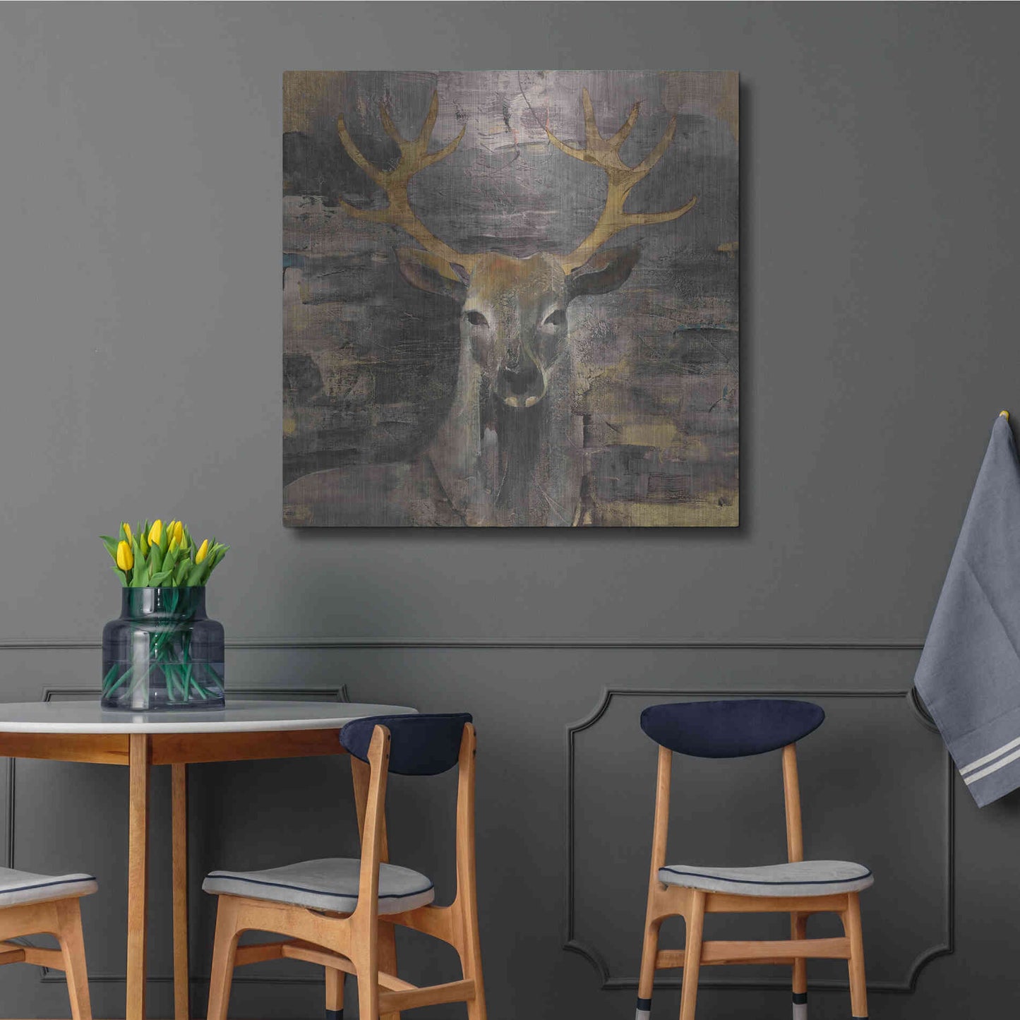 Luxe Metal Art 'The Leader Gold' by Albena Hristova, Metal Wall Art,36x36